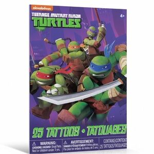 Teenage Mutant Ninja Turtles Temporary Tattoos 25pc Set Kids Party Favors New